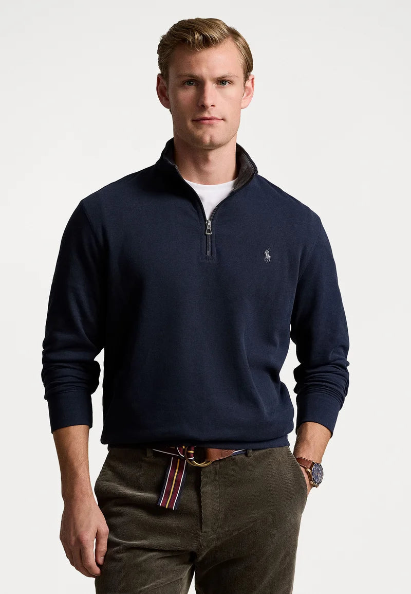 Luxury Jersey Quarter Zip Pullover