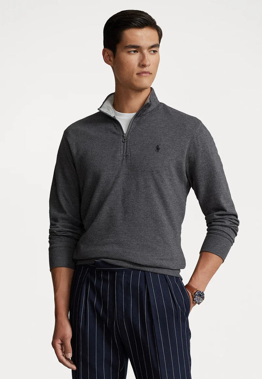 Luxury Jersey Quarter Zip Pullover