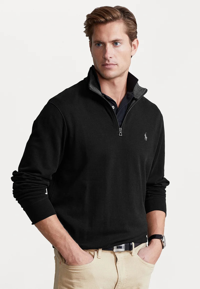 Luxury Jersey Quarter Zip Pullover