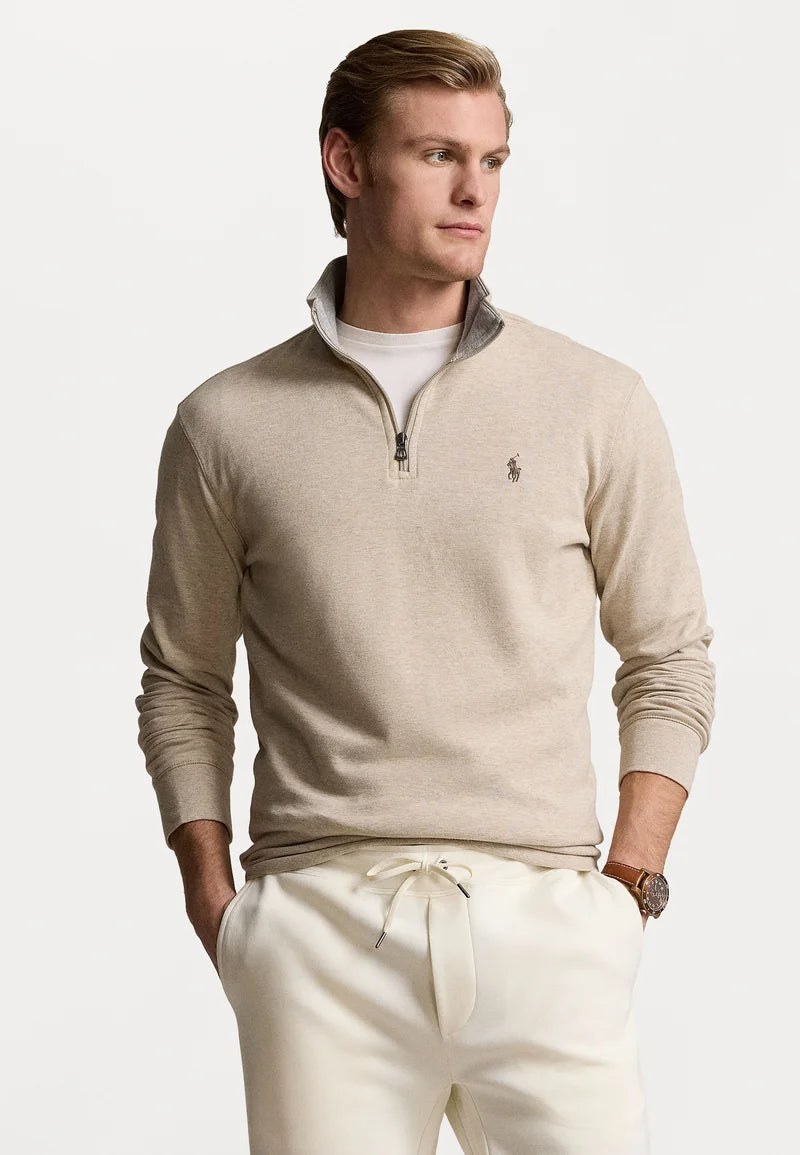 Luxury Jersey Quarter Zip Pullover